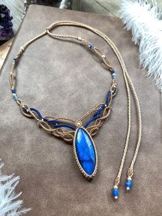 Handcrafted with love and attention to detail, this gemstone necklace is perfect for adding a touch of bohemian charm to any outfit. Each pendant is unique and one-of-a-kind, making it a thoughtful gift for yourself or a loved one. Made with high quality, durable polyester waxed cord, which can maintain its colour and shape.  Waxed threads are light and comfortable. They do not create any allergies. They are also waterproof. The length of necklace is adjustable due to a sliding knot on the back. Crystal Necklace Healing, Macrame Colar, Goddess Jewelry, Healing Stones Necklace, Bohemian Handmade, Chakra Necklace, Witchy Jewelry, Micro Macramé, Handmade Macrame