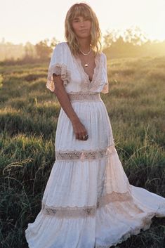 Ocean Gown Spell Byron Bay, Best Designer Dresses, Playsuit Romper, Fine Jewels, Festival Dress, Byron Bay, Dream Dress, Festival Season, Lace Trim