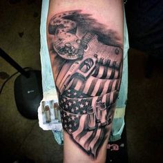 Justin Tattoo, Bullet Tattoo, Armour Tattoo, Patriotic Designs, Army Tattoos, Tattoos Infinity