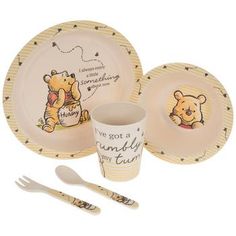 winnie the pooh dinner set with utensils