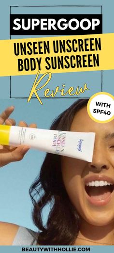 Supergoop Unseen Unscreen Body Sunscreen  SPF 40 Supergoop Unseen Sunscreen, Unseen Sunscreen, Body Sunscreen, Spf Sunscreen