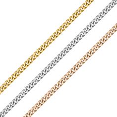 The 2 mm Stainless Steel Curb Chain is a popular style of chain for jewelry making as well as permanent jewelry. This unfinished diamond cut curb chain is made with surgical grade, hypoallergenic, non-tarnish stainless steel and is a great alternative to fine jewelry for creating more affordable permanent jewelry!   The curb chain is a classic for a reason, and your customers will love to see this staple on display in your store! This is a great style of chain for permanent jewelry and custom je Cheap Stainless Steel Jewelry With Curb Chain, Wholesale Jewelry Chain, Cheap Metal Jewelry With Curb Chain, Jewelry Chains, Permanent Jewelry, Jewelry Website, Make Your Own Jewelry, Rose Gold Chain, Vermeil Jewelry