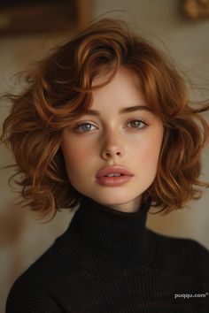 Discover the charm of a 90's bob haircut for an old money look. Unleash vintage elegance with our style guide. Embrace timeless beauty today! Red French Bob, Bubble Bob Haircut, Short Wavy Haircuts, Hair Color Unique, Hair Color Highlights, Short Hair Color, Auburn Hair, Summer Hair Color, Summer Hair