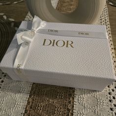 Dior Empty Shopping Gift Box, Tissue Paper, Gift Bag & Envelope. Condition: New Decription: Brand Dior Small 8 1/2" X 5 1/2" Empty Gift Box, Tissue Paper, Gift Bag, Ribbon And Gift Envelope. *** Please Note That This Gift Box Is Just An Empty Box. *** Luxury White Gift Bag, Gifts Fake Story, Dior Gift, Luxury Birthday Gifts, Dior Girl, Dior Aesthetic, Luxury Packaging Design, Luxury Birthday, Rich Aesthetic