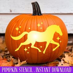 Horse Pumpkin, Pumpkin Carving Stencil, Printable Pumpkin Stencils, Carving Templates, Pumpkin Template, Jack O'lantern, Pumpkin Carvings Stencils, Stencils Printables, Pumpkin Carving Templates