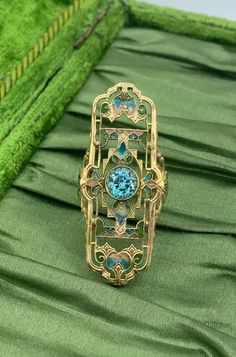 1.75 Carat Zircon Plique a Jour Enamel Art Nouveau Ring Magnificent Antique Gold | eBay Lalique Jewelry, Enamel Rings, Art Nouveau Ring, Enamel Art, Antique Jewelry Rings, Stained Glass Effect, Glass Effect, Gold Sign, Gold Work