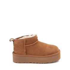 UGG® Classic Ultra Mini Platform Boot - Little Kid / Big Kid - Chestnut Ugg Boot Mini, Uggs Platform Mini, Mini Uggs Platform, Ugg Platform Mini, Platform Mini Uggs, Uggs Platform, Cute Platforms, Baddie Shoes, Uggs Mini