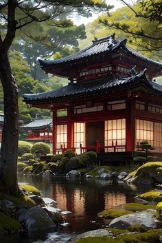 Ancient Japanese House, Ancient Korean Architecture, Japanese Temple Aesthetic, Japan Architecture Traditional, Traditional Asian House, Korean Castle, Traditional Japanese House Exterior, House Design Traditional, Japanese House Design Traditional