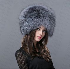 Nuevo-genuino-Real-Moda-Invierno-Mujer-De-Piel-De-Zorro-Nuevo-Gorra-tocados-Beanie-B8 Real Fashion, Fashion Winter, Cool Hats, Baby Cold, Fox Fur, Hat Cap, Elegant Woman