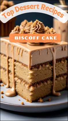 top dessert recipes biscoff cake