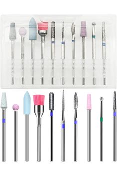 C12rtive 10 Pcs Nail Drill Bits Set, Professional Diamond Carbide Cuticle Remover Bits Kit, 3/32&#34; Electric Manicure Nail File Bit for Acrylic Gel Nails Cuticle Manicure Acrylic Gel Nails, Nail Drill Bits, Cuticle Remover, Nail Cuticle, Acrylic Gel, Nail Drill, Hand Cream