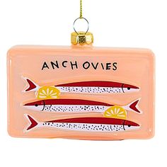 an ornament with three fish on it