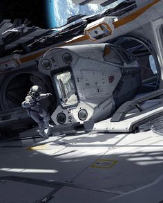 a sci - fi space station is shown in this artist's rendering