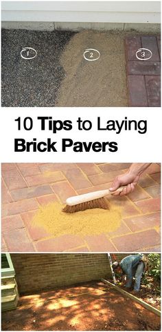 the steps to laying brick paverss