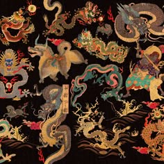 Mind The Gap Dragons Of Tibet Wallpaper Sample Swatch Tibet Wallpaper, Japon Illustration, Chinoiserie Style, Mind The Gap, Art Japonais, Pierre Frey, Modern Wallpaper, Wallpaper Samples, The Gap