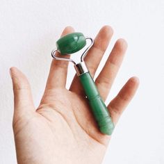 De-Puffing Mini Facial Roller | JADE - Face Roller Mini Chinese Skincare, Skincare Tool, Jade Facial Roller, Jade Rolling, Jade Face Roller, Facial Massage Tool, Mini Facial, Eternal Youth, Lower Lip