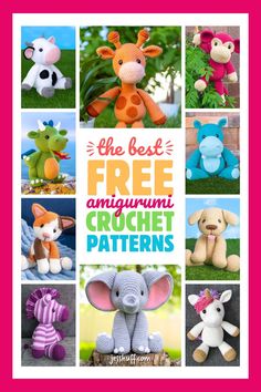 the best free amigurmi crochet patterns for stuffed animals and giraffes