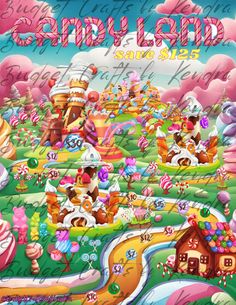 an image of candy land with lots of candies