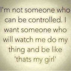 an image of a quote that says i'm not someone who can be controlled