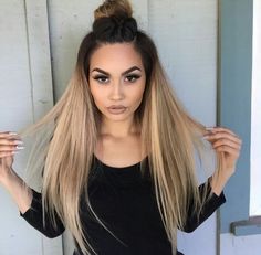 Cut Your Own Hair, How To Cut Your Own Hair, Black Roots, Makeup Mistakes, Pinterest Hair, Balayage Hair Blonde, Brown Blonde Hair, Ombre Hair Color, Hair Inspiration Color