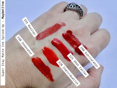 Maybelline Super Stay Matte Ink, Get Glam, Maybelline Super Stay, Red Lips, Maybelline, Spice Things Up, Elf, Hair Makeup