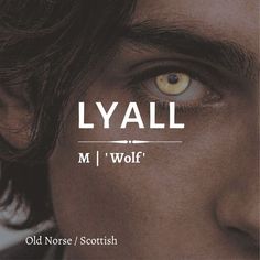 a man with long hair and yellow eyes stares at the camera, while text reads lyatl m i'wof old noise / scottish