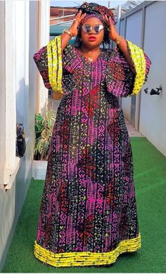 A Shape Styles For Ankara, Ankara A Shape Gown, Latest Ankara Kaftan Gown, Ankara Abaya Gown Styles, A Shape Ankara Gown Styles, Multicolor Bohemian Kaftan In Ankara Fabric, A Shape Gown Ankara Long, A Shape Gown, Gown Ankara Styles