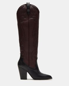 A Western boot is a requirement for any wardrobe and we’re obsessed with LASSO. This knee-high pair features whipstitching detail and a towering block heel. 3.75 inch heel height Size 6 measurements: 15 inch shaft circumference, 13.25 inch shaft height Size 8 measurements: 15.75 inch shaft circumference, 14.25 inch shaft height Size 10 measurements: 16.75 inch shaft circumference, 15 inch shaft height Leather and synthetic upper material Textile and synthetic lining Synthetic sock Synthetic sole Leather Western Boots, Western Boots Women, Leather Wear, Red Boots, Western Boot, Fun Bags, Western Boots, Boot Shoes Women, Red Leather