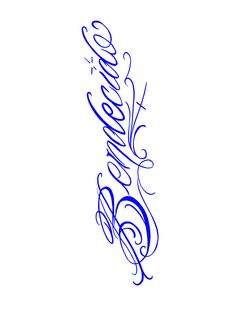 the word love written in cursive writing on a white background with blue ink