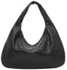 Trendy Intrecciato Weave Hobo Bag For Travel, Trendy Intrecciato Hobo Bag For Travel, Trendy Woven Leather Hobo Bag For Travel, Trendy Travel Hobo Bag In Woven Leather, Trendy Braided Shoulder Bag For Daily Use, Casual Intrecciato Weave Shoulder Bag, Bohemian Spring Hobo Bag For Everyday, Casual Black Shoulder Bag With Intrecciato Weave, Bohemian Hobo Bag For Everyday Spring Use