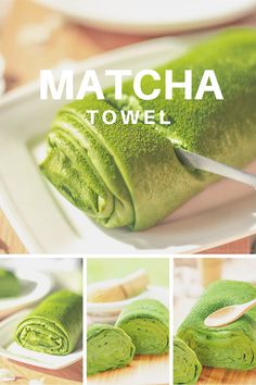 matcha to wel is cut in half on a cutting board