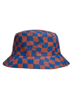 Cool Bucket Hats, Bucket Hat Fits, Bucket Hat Fashion, Kids Bucket Hat, Random Clothes, Checker Print, Eco Friendly Fabric, Bucket Hats, Recycled Fabric