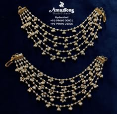 Chempaswaralu Pearl, Champaswaralu Designs, Amarsons Jewellery, Bike Names, Fashion Jewelry Necklaces Gold, Bridal Jewellery Inspiration, Gold Pearl Jewelry