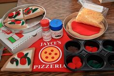 some food is sitting on a table and ready to be made into play doughs