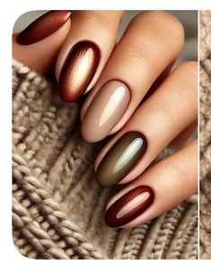 November Nails Colors, Luxe Nails, Color For Nails, Cute Nails For Fall, Cute Gel Nails, Simple Nail