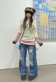 Japanese 80s Style, Grunge Y2k Harajuku, 90s Harajuku Fashion, Gyaru Fashion, Lisa Frank, Make Friends