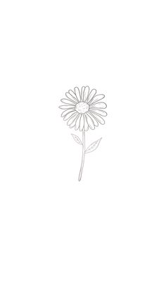 a drawing of a single flower on a white background with the words, i love you