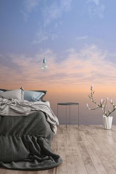 Non-woven wallpaper The Wall II 392291 How To Hang Wallpaper, Jungle Wallpaper, Accent Wall Bedroom, Wallpaper Trends, Forest Wallpaper, Evening Sky, London Calling, Leaf Wallpaper