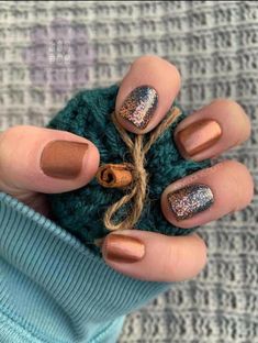 Short Fall Nail Designs, Short Fall Nail, Cute Nail Colors, Cute Nails For Fall, Autumn Look, Thanksgiving Nails