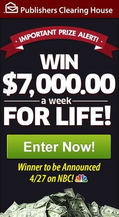 an advertisement for the $ 7, 000 prize