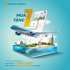 an advertisement for the vietnam airlines