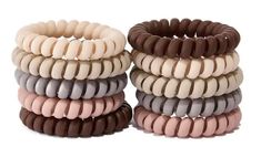 Telephone Wire Hair Band Spiral Hair Coils Elastic Hair Ties Pack of 10 neutral colours Phone Cords, Hair Coils, 4c Hair, Neutral Colours, Twisted Band, Elastic Hair Ties, 4c Hairstyles, Hair Tie, Coils