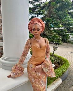 Aso Ebi Lace Styles Long Sleeve, Nigerian Native Styles For Women, Nigerian Dress Styles Ankara, Nigerian Dress Styles Classy, Nigerian Dresses Traditional, Ankara Dress Styles For Wedding Guest, Aseobi Nigeria Lace Styles 2024, Nigerian Women Fashion, African Wedding Guest Outfit