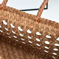 Free U.S. shipping. Style: Hollow out, Vintage , color:Brown, suite for season：Spring, Summer, Autumn ，Beach, Going out, Travel, Work, Material Genuine Leather, Brown Woven Leather Tote Bag Hollow-out Basket Handbags Beige Basket Bag With Intrecciato Weave, Rectangular Bucket Bag With Intrecciato Weave For Vacation, Rectangular Intrecciato Weave Bucket Bag For Vacation, Brown Basket Bag With Intrecciato Weave, Brown Woven Leather Shoulder Bag With Double Handle, Brown Intrecciato Weave Straw Bag For Travel, Brown Square Bucket Bag With Leather Handles, Brown Woven Leather Shoulder Bag, Brown Woven Leather Shopping Bucket Bag