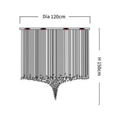 an image of a barcode hanging from the ceiling in front of a white background