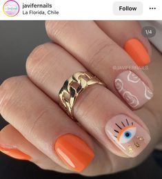 Mama Nails, Summer Nails Ideas, Summer Nails 2023, Evil Eye Nails, Nails Art Designs, Wow Nails, Magic Nails, Summer Manicure, Nails 2023