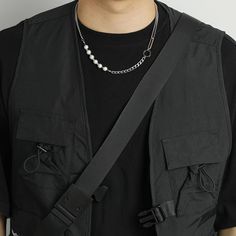 Type: AccessoriesMaterial: SteelGender: MaleNecklacelength: 42cm ( 16.5 inches )Extension chain: 7cm( 2.8 inches ) Guys With Pearl Necklace, Ear Piercings Ideas, Male Necklace, Guy Jewelry, Pearl Necklace Men, Unique Ear Piercings, Ear Piercing Ideas, Piercings Ideas, Piercing Labret