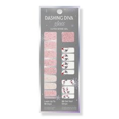 Light Show Gloss Ultra Shine Gel - GLOSS HY24 LIGHT SHOWFeaturesHigh-shine finish that lasts up to 14 daysQuick and easy applicationChip-resistant and scratch-resistant surfaceGentle, non-damaging removalVegan, Cruelty-free, 10-freeIncludes32 gel manicure strips (20 base color, 12 accents), Prep pad, Nail file, Instruction sheet - Light Show Gloss Ultra Shine Gel Diva Light, Red Nose Reindeer, Dashing Diva, Pink Gel Nails, Gel Nail Strips, Diva Nails, Pink Gel, Light Up The Night, Nail Art Kit