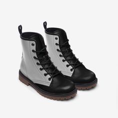 Rubber sole Faux Leather Padded collar for added comfort Lace-up front Wide Fit Womens Black Boots, Lightweight Boots, Boots Casual, Black Boots Women, Casual Boots, Black Boots, Rubber Sole, Shoe Boots, Bathing Beauties