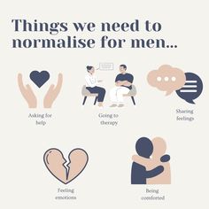 Men Have Feelings Too, June Is Mens Mental Awareness Month, November Mental Health, Mens Selfcare, Men Therapy, Feel Your Emotions, Extreme Happiness